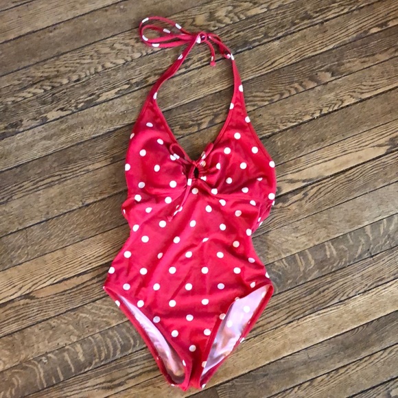 dELiA*s Other - dELiA*s Women’s one piece polka dot bathing suit Small
